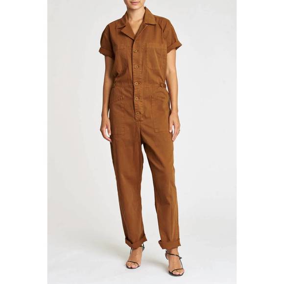 NEW PISTOLA grover short sleeve field suit in spicy brown - Picture 1 of 4